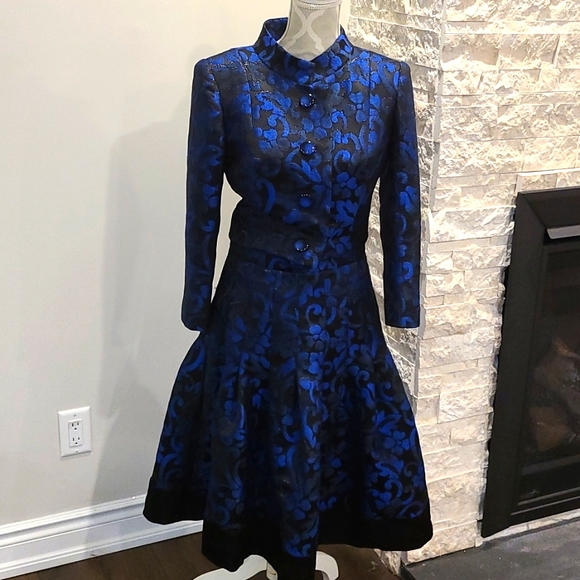 Tory Burton Jackets & Blazers - Tory Burton silk & wool vibrant blue and black suit